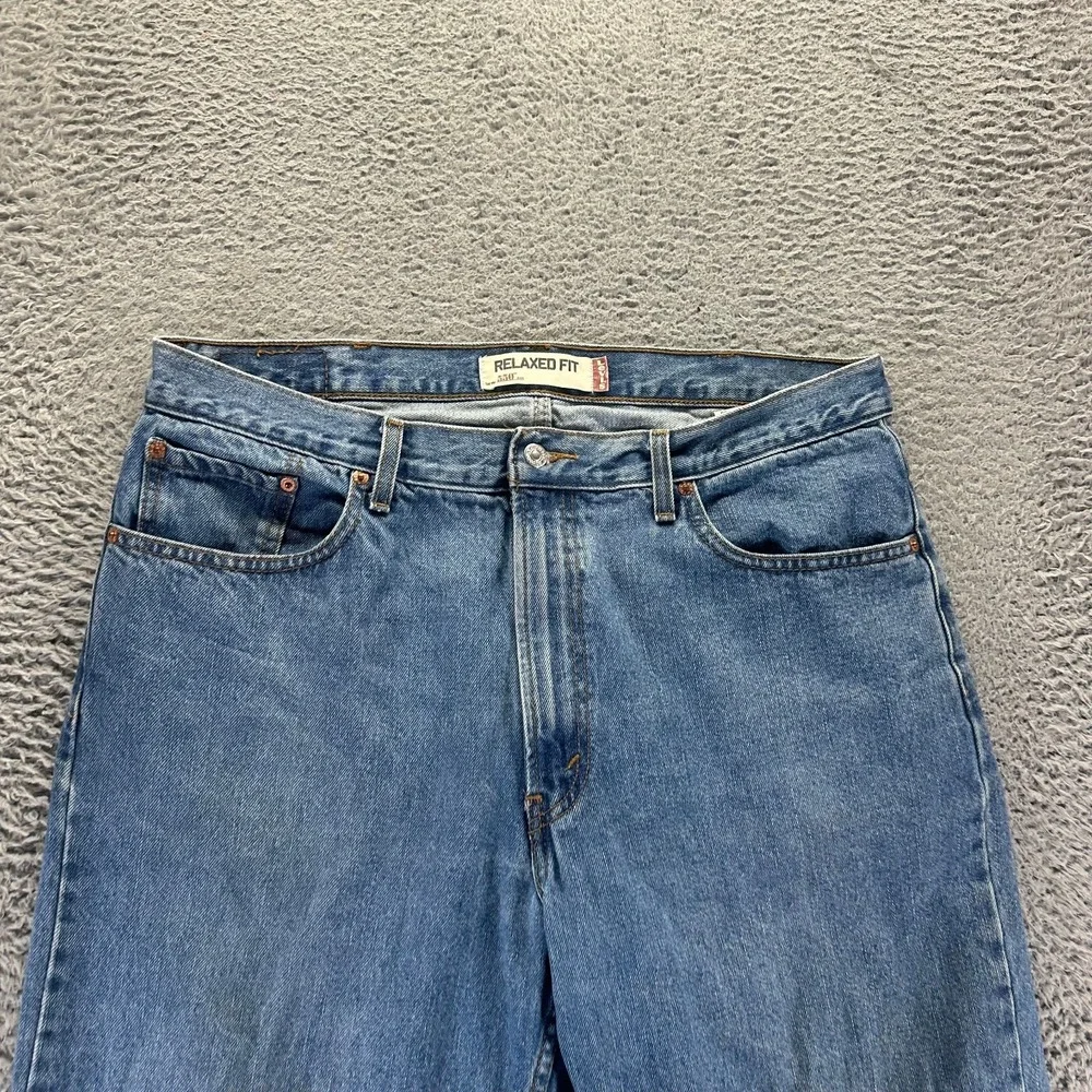 VTG Levi's 550 Jeans Mens 38x30 Blue Cotton Denim Straight Leg Relaxed Workwear